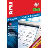 Apli witte etiketten Ft 105 x 148 mm (b x h), 1.000 stuks, 4 per blad (2528) - thumbnail