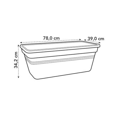 Elho green basics garden xxl plantenbak 80 cm mild terra