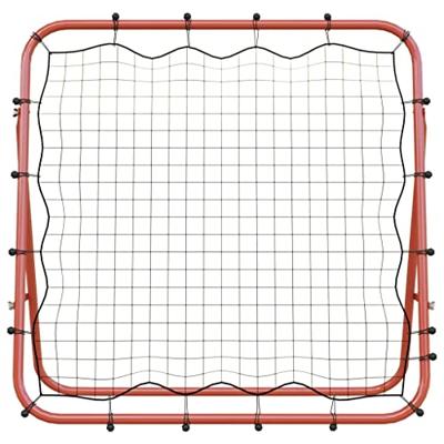 VidaXL Voetbal kickback rebounder verstelbaar 96x80x96 cm staal en pe - thumbnail