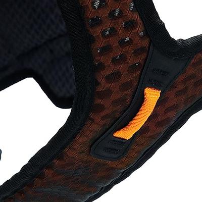 Non-stop dogwear® Hondentuig Rock Harness Long, zwart/oranje, Maat: M