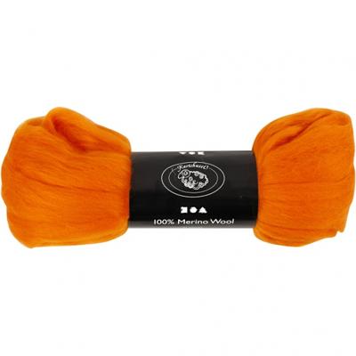 Creativ Company Merino wol, dikte 21 my, oranje, 100 gr/ 1 doos