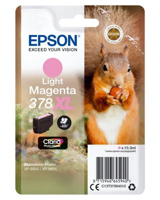 Epson inktcartridge 378 XL,830 pagina&apos;s, OEM C13T37964010, licht magenta