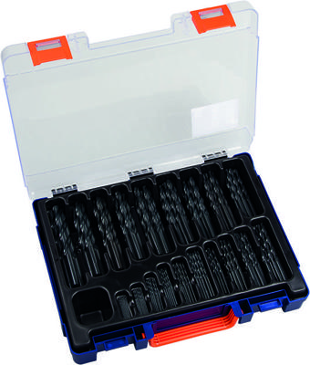 Ivana metaalborenset [170-delig] - gewalst - DIN 338 - silverline - 1 t/m 10/0,5 mm oplopend - in cassette