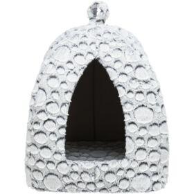 TRIXIE KATTENMAND IGLO MILA PLUCHE WIT / GRIJS 32X32X42 CM
