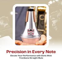 Denis Wick 5504C Straight Mute demper met koperen bodem voor trompet en kornet - thumbnail