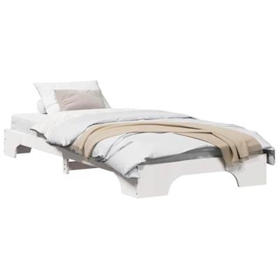 Bedframe Wit 80 x 200 cm Massief grenenhout