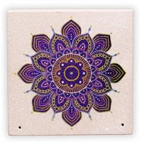 Wierookschaaltje Zandsteen Mandala Bloem - thumbnail