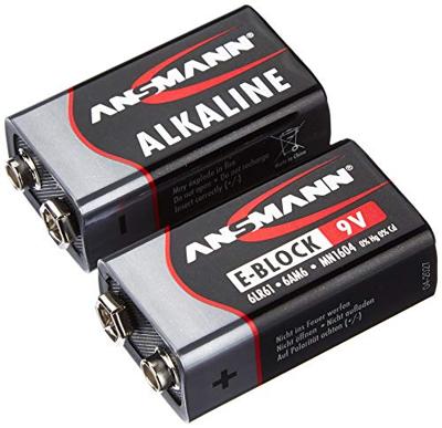 Ansmann alkaline batterij 9 volt e blok / 6lr61 2 pcs. krimp Ansmann alkaline batterij 9 volt e blok / 6lr61 2 pcs. krimp