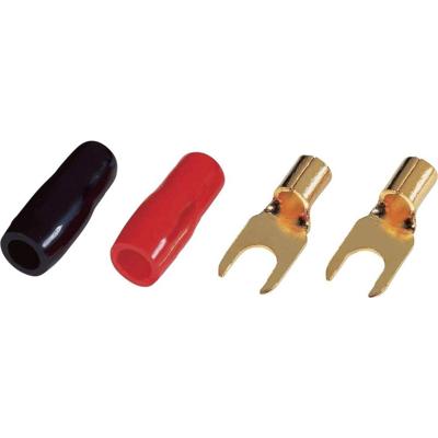 Sinuslive KSI 10 Vorkkabelschoen 10 mm² Schachtdiameter=5 mm Deels geïsoleerd Zwart, Rood 10 stuk(s)