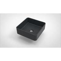 Opbouw Waskom Arcqua Case Vierkant 37x37 cm Mat Antraciet - thumbnail