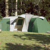 VidaXL Koepeltent 12-persoons waterdicht groen - thumbnail