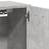 Badkamerwandkast 30x30x80 cm bewerkt hout betongrijs - thumbnail