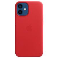 Apple Leather MagSafe Case iPhone 12 Mini Red - thumbnail