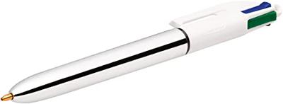 Pen Bic Shine Silver Wit (12 Onderdelen)