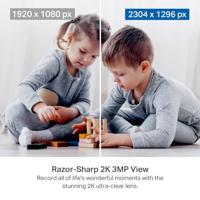 Tapo C211-2K Pan/Tilt beveiligingscamera voor babyfoon, huisdiercamera, bewegingsdetectie en tracking, werkt met Alexa en Google - thumbnail