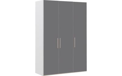 Goossens Kledingkast Easy Storage Ddk, Kledingkast 153 cm breed, 220 cm hoog, 3x glas draaideur Goossens Kledingkast Easy Storage Ddk, Kledingkast 153 cm breed, 220 cm hoog, 3x glas draaideur