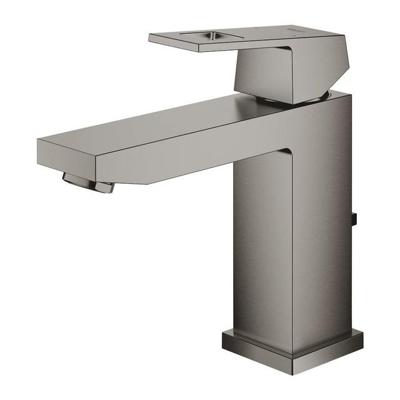 GROHE Eurocube waterbesparende wastafelkraan m-size met waste brushed hard graphite 23445AL0