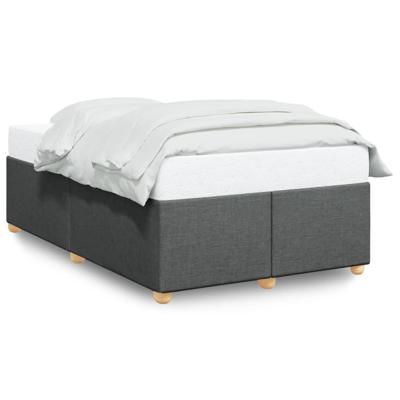 Bedframe zonder matras stof donkergrijs 140x190 cm - thumbnail
