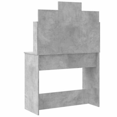 Kaptafel met LED-verlichting 96x40x142 cm betongrijs