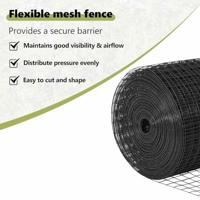 VidaXL Afrasteringspaal grijs 25 x 0,5 m (12 x 12 mm gaas) staal - thumbnail