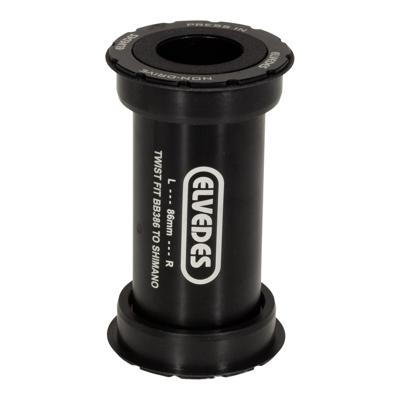Elvedes Twist fit trapas voor bb386 shimano 46 x 86 mm Elvedes Twist fit trapas voor bb386 shimano 46 x 86 mm