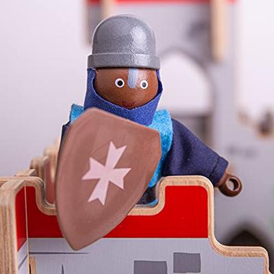 Bigjigs houten middeleeuwse ridders, 4st. - thumbnail