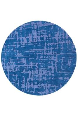 Louis de Poortere - Rond vloerkleed Baobab Structures 9250 Suarez Blue - 240 rond Louis de Poortere - Rond vloerkleed Baobab Structures 9250 Suarez Blue - 240 rond