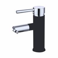 Wastafelmengkraan Best Design Bicolor Black Draaibare Uitloop Mat Zwart/Chroom - thumbnail