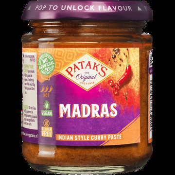 Patak&apos;s Original Madras Indiase Kruidenpasta 165g bij Jumbo