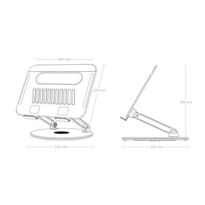 Notebook-standaard Aisens LPS4SXL-247 17" Notebook-standaard Aisens LPS4SXL-247 17"
