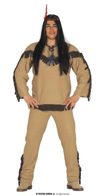 Indiaan Kostuum 3-Delig Man Hinto