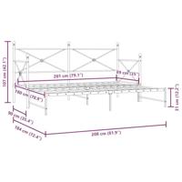 Slaapbank met onderschuifbed zonder matras 90x200 cm staal wit - thumbnail