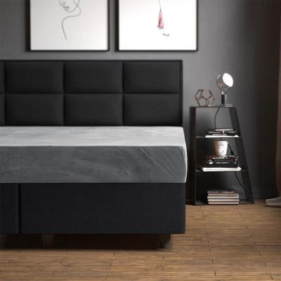 Sleeptime Velvet Hoeslaken Grijs 160 x 200 cm