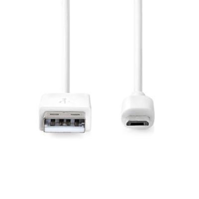 Nedis USB-Kabel | 480 Mbps | 1 m | Wit | 1 stuks - CCGB60500WT10 CCGB60500WT10
