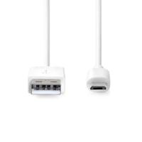 Nedis USB-Kabel | 480 Mbps | 1 m | Wit | 1 stuks - CCGB60500WT10 CCGB60500WT10 - thumbnail