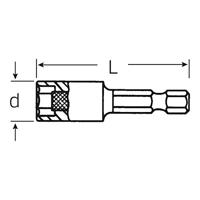 Stahlwille 2801N/ 7 STECKSCHLUESSEL MIT MAGNET 28011007 Zeskant Dopsleutelinzetstuk Zeskant - thumbnail