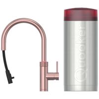 Quooker Flex Round Keukenkraan Set - Kokend Warm- en Koud Water - Uittrekbare Slang - Rosé Koper - Inclusief COMBI+ Reservoir - thumbnail