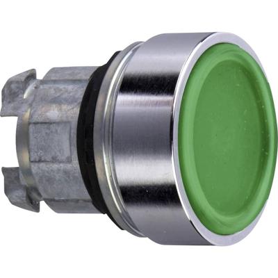 Schneider Electric ZB4BA34 ZB4BA34 Terugstelbaar (Ø) 22 mm Zonder markering Chroom, Groen 1 stuk(s)