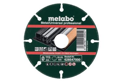 Metabo Accessoires diamant doorslijpschijf mu-p prof. 115x22,23 mm - 628547000 Metabo Accessoires diamant doorslijpschijf mu-p prof. 115x22,23 mm - 628547000