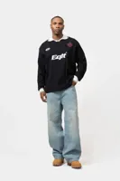 Equalité Knit Jersey Longsleeve Polo Heren Zwart - Maat S - Kleur: Zwart | Soccerfanshop - thumbnail