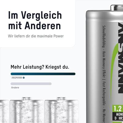 Ansmann maxE D 5000mAh 2x - thumbnail