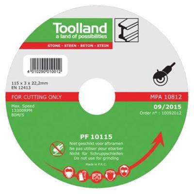 Doorslijpschijf - 13300 Rpm - Ø 115 mm