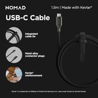 Nomad USB-C naar USB-C Kevlar® kabel (1.5m/240W) - Carbide - thumbnail