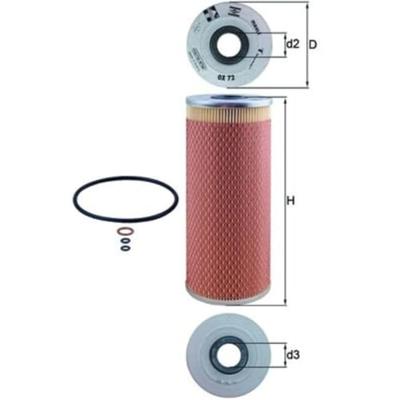 Oliefilter OX72D