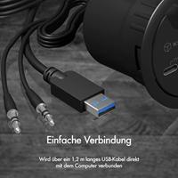ICY BOX IB-HUB1403B hub & concentrator USB 3.0 (3.1 Gen 1) Type-A 5000 Mbit/s Antraciet - thumbnail
