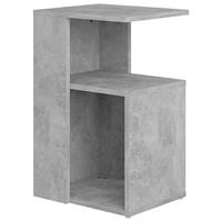 VidaXL Bijzettafel 36x30x56 cm bewerkt hout betongrijs - thumbnail