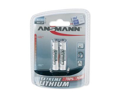 Ansmann 2x Micro Lithium Batterij - thumbnail