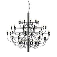 Flos 2097|50 by Gino Sarfatti kroonluchter Ø100 opaal chroom - thumbnail