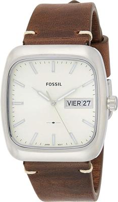 Horlogeband Fossil FS5329 Leder Bruin 22mm