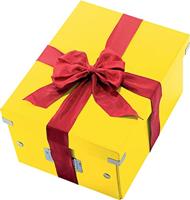 Opbergdoos Leitz Click & Store WOW middel gerecycled karton 281x200x370mm geel | 6 stuks - thumbnail